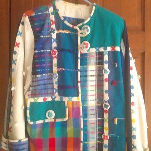 Designer Crystal Jacket   Size Small